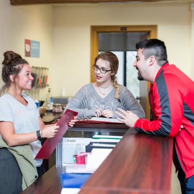 Student ambassadors are the face of Carthage, giving campus tours to prospective families, presen...